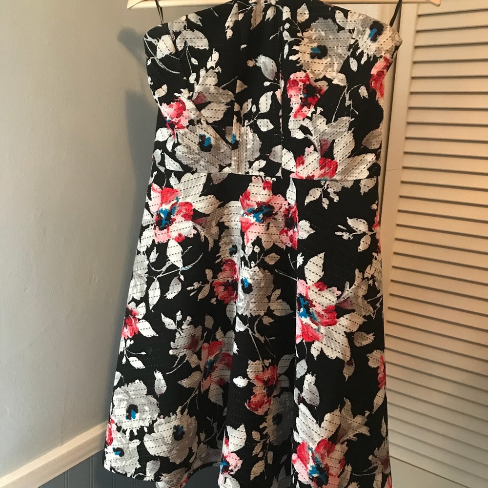 Express Floral strapless sundress